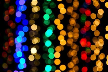 blurred colorful lights