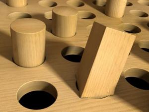 square peg round hole